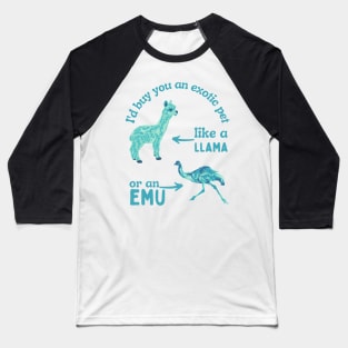 A Llama or an Emu Baseball T-Shirt